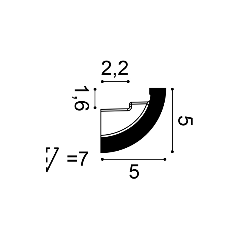 C362 up light Perfil Luz Indirecta C 362 CURVE - Image 2